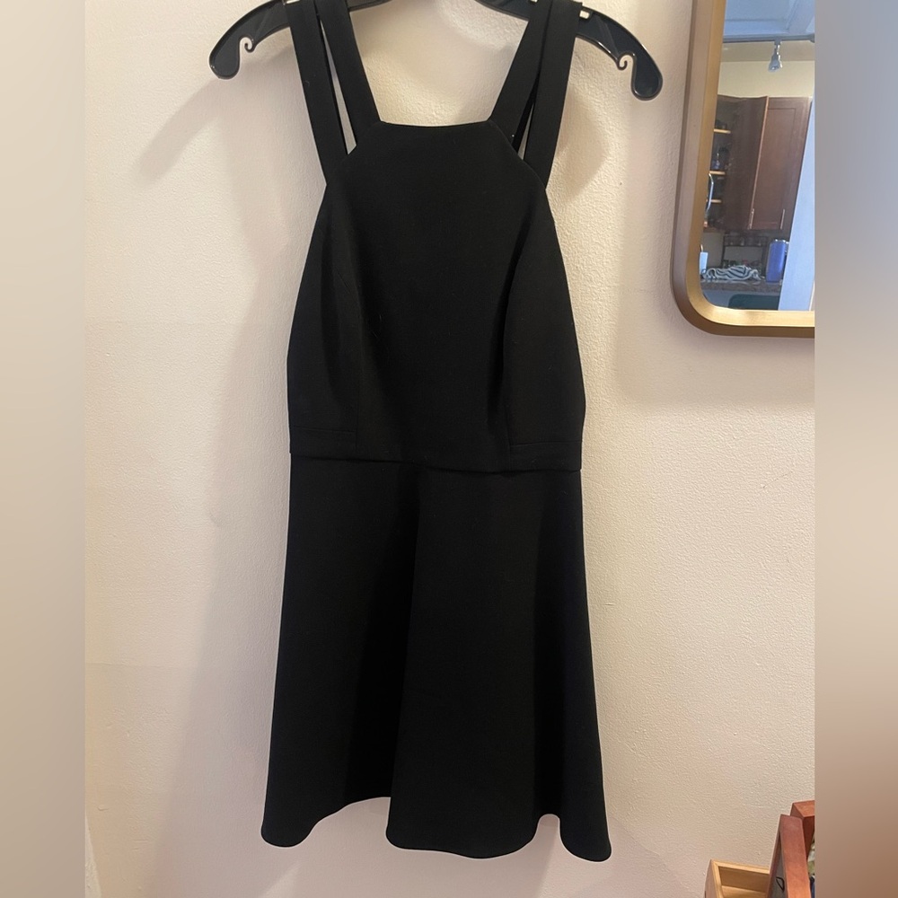 Black A-line Mini Halter Dress from French Connection